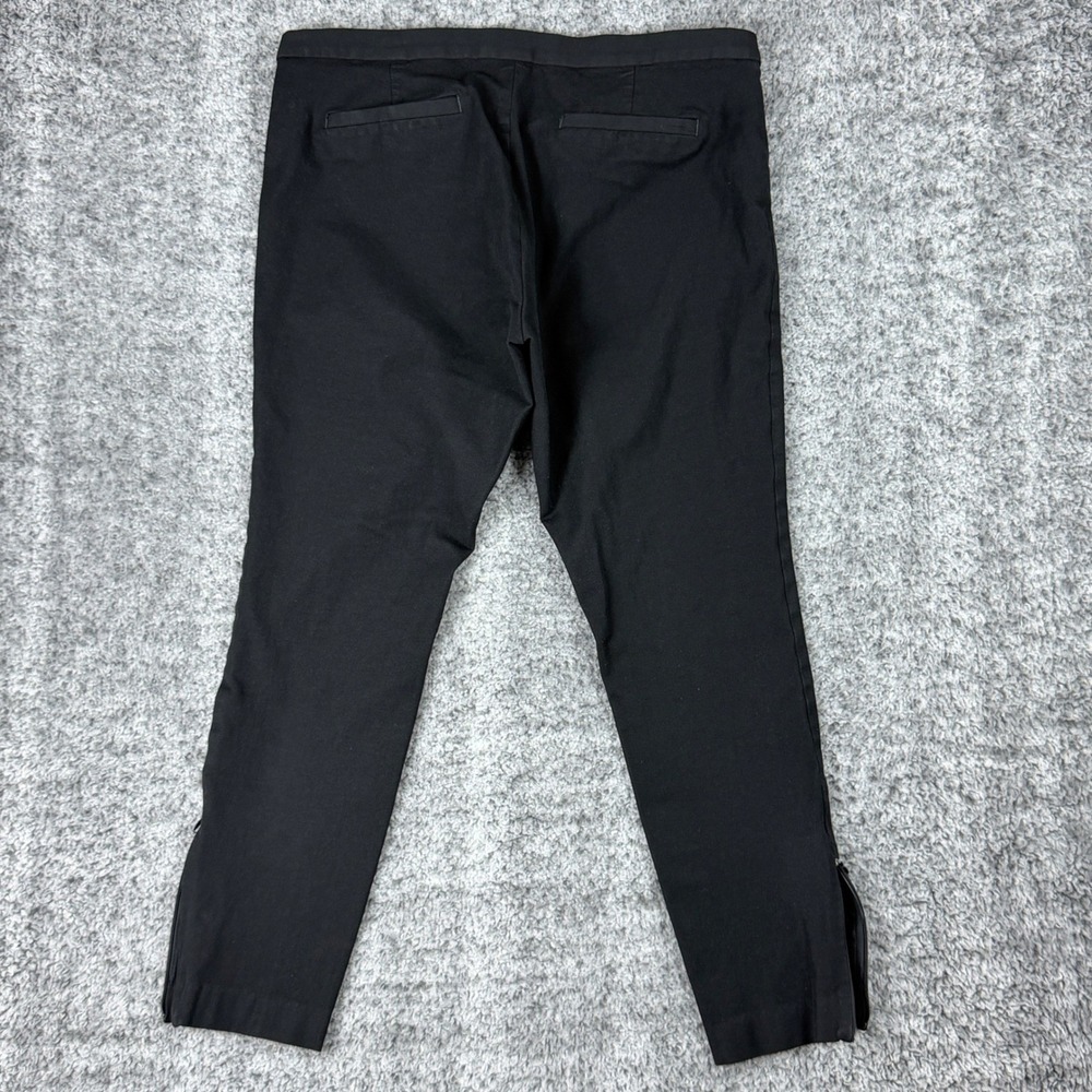 Banana Republic Women's 10 Sloan Fit Black Ankle Work Trouser Pants Side Zip - Picture 10 of 16